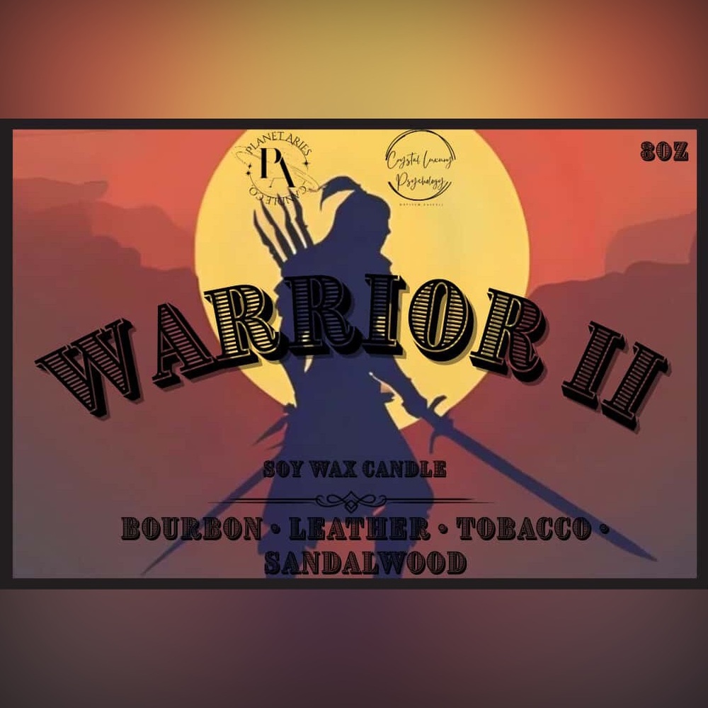 Warrior II Soy Wax Candle - Proceeds to Men’s Cancer & Mental Health Research